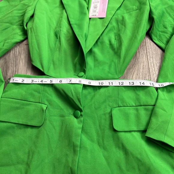 NWT Future Collective with Alani Noelle Cut Out Blazer Green - Picture 7 of 10